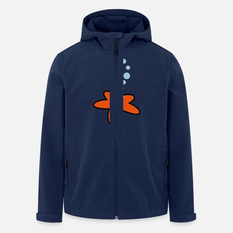 seestern_3c - Veste softshell homme en polyester recyclé Stanley/Stella - marine