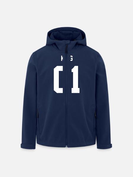 King Weiß - Recycelte Männer Softshell-Jacke von Stanley/Stella - Navy
