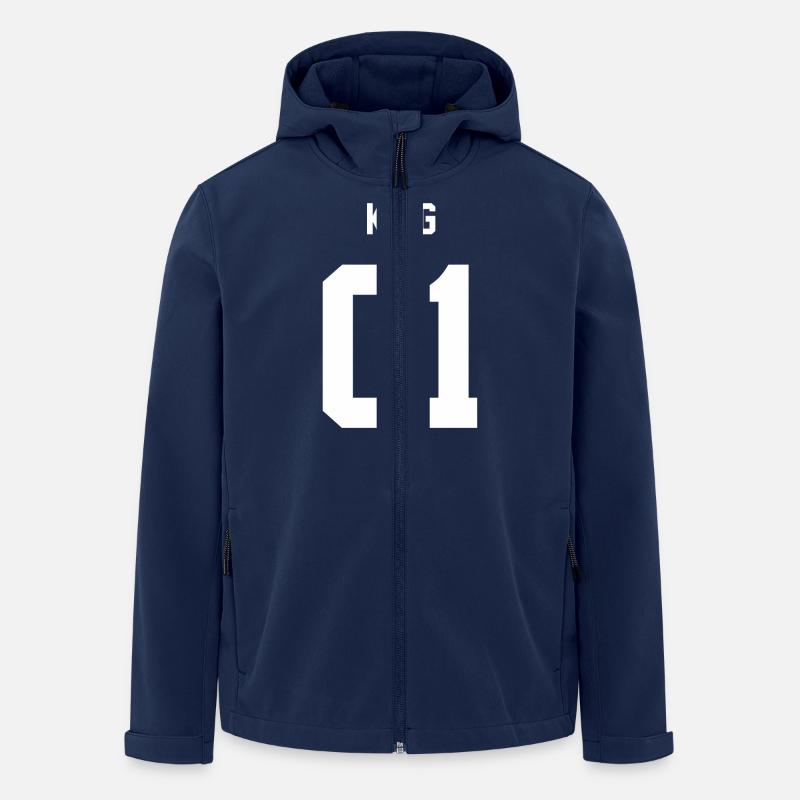 King Weiß - Recycelte Männer Softshell-Jacke von Stanley/Stella - Navy