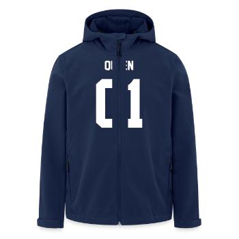 QUEEN - Recycelte Männer Softshell-Jacke von Stanley/Stella - Navy - Vorne - AI Model Male 185 light (185cm)