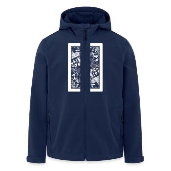 Suicide King - Men’s Recycled Softshell Jacket by Stanley/Stella - navy - Front - AI Model Male 185 light (185cm)