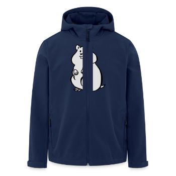 Hamster - Recycelte Männer Softshell-Jacke von Stanley/Stella - Navy - Vorne - AI Model Male 185 light (185cm)