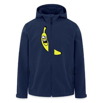 Crazy Banana - Men’s Recycled Softshell Jacket by Stanley/Stella - navy - Front - AI Model Male 185 light (185cm)