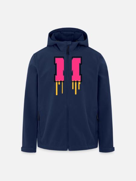 Letter M - Recycelte Männer Softshell-Jacke von Stanley/Stella - Navy