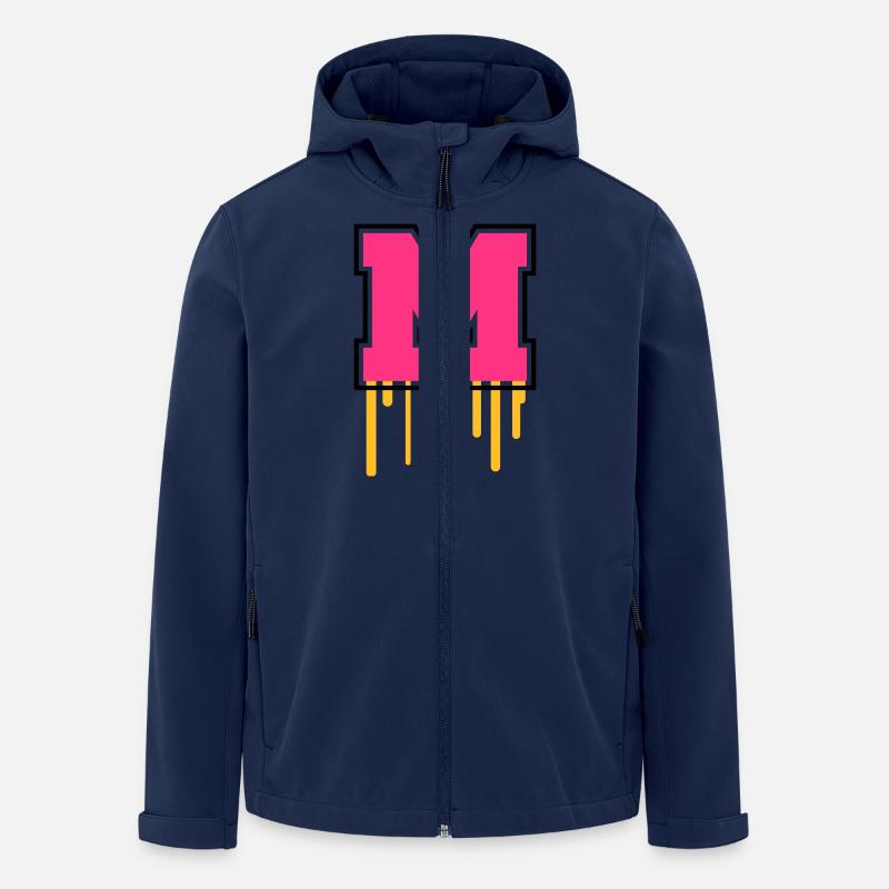 Letter M - Veste softshell homme en polyester recyclé Stanley/Stella - marine