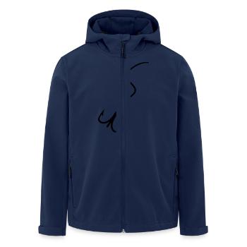Fishing Fishhook - Veste softshell homme en polyester recyclé Stanley/Stella - marine - Devant - AI Model Male 185 light (185cm)