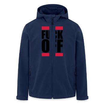 Fuck Off Logo - Men’s Recycled Softshell Jacket by Stanley/Stella - navy - Front - AI Model Male 185 light (185cm)