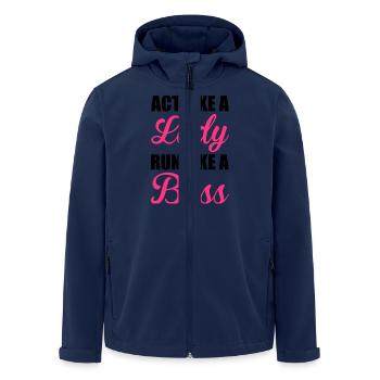 Run - Veste softshell homme en polyester recyclé Stanley/Stella - marine - Devant - AI Model Male 185 light (185cm)