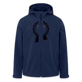 pokal_abzeichen_02 - Recycelte Männer Softshell-Jacke von Stanley/Stella - Navy - Vorne - AI Model Male 185 light (185cm)