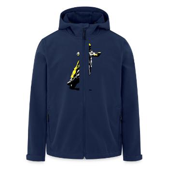 Speedway - Recycelte Männer Softshell-Jacke von Stanley/Stella - Navy - Vorne - AI Model Male 185 light (185cm)