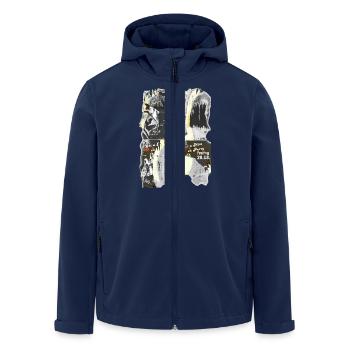 Graffiti - Recycelte Männer Softshell-Jacke von Stanley/Stella - Navy - Vorne - AI Model Male 185 light (185cm)