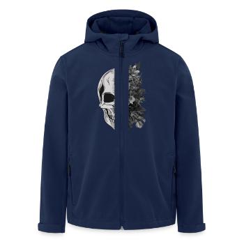 skull_flower - Men’s Recycled Softshell Jacket by Stanley/Stella - navy - Front - AI Model Male 185 light (185cm)