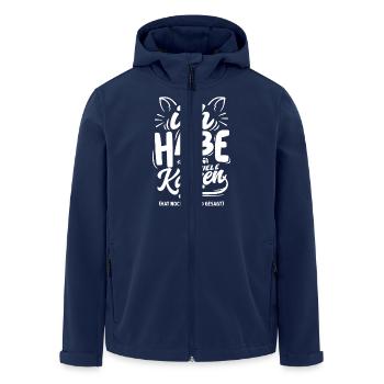Ich habe zuviele Katzen, hat noch niemand gesagt! - Recycelte Männer Softshell-Jacke von Stanley/Stella - Navy - Vorne - AI Model Male 185 light (185cm)