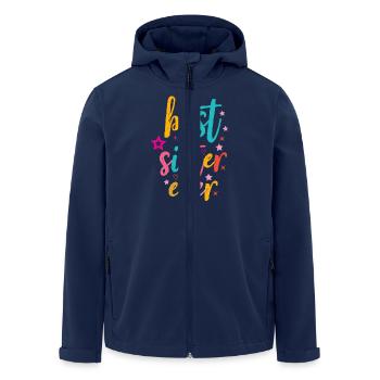 Best Sister - Men’s Recycled Softshell Jacket by Stanley/Stella - navy - Front - AI Model Male 185 light (185cm)