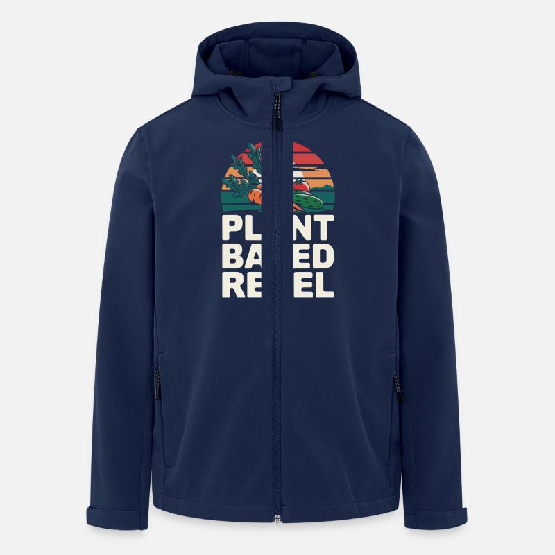 Végétarien Végétalien Végétarien Végétarien - Veste softshell homme en polyester recyclé Stanley/Stella - marine