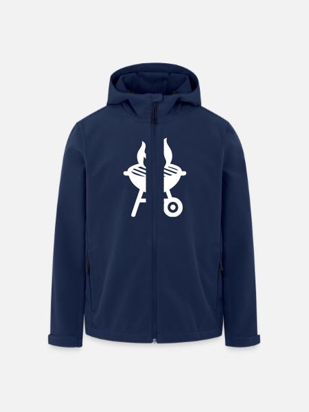 Grill Icon - Men’s Recycled Softshell Jacket by Stanley/Stella - navy