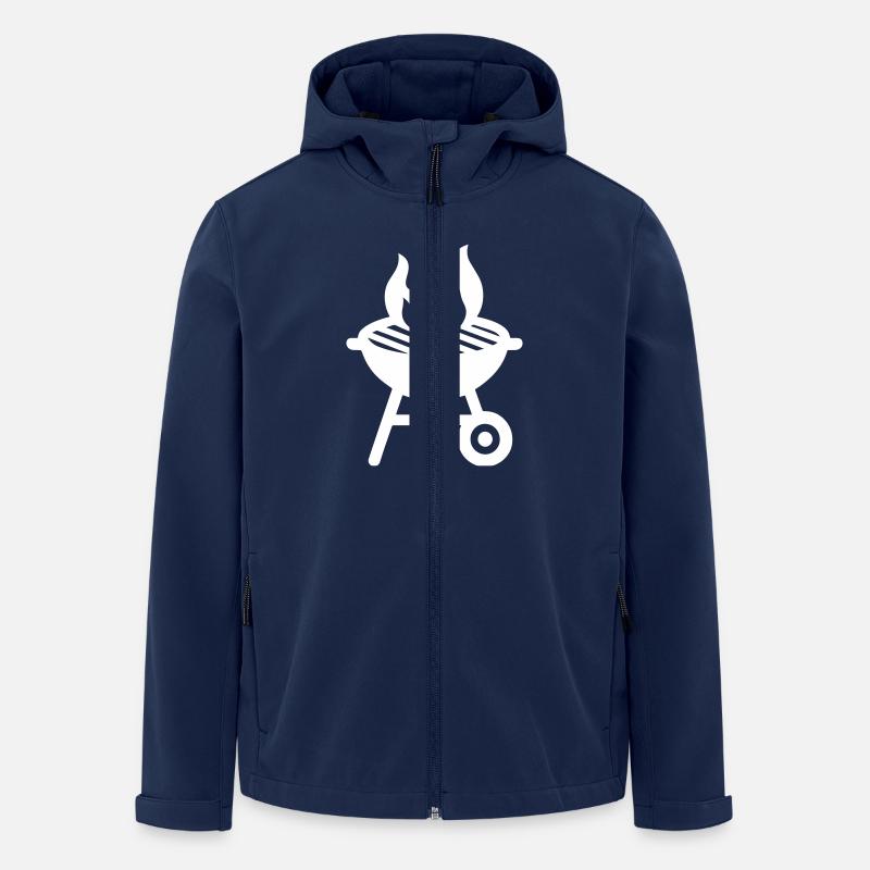 Grill Symbol - Recycelte Männer Softshell-Jacke von Stanley/Stella - Navy