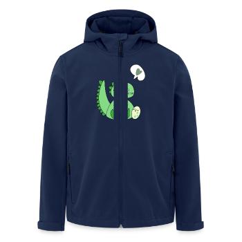 Dinomom’s Little Heart - Recycelte Männer Softshell-Jacke von Stanley/Stella - Navy - Vorne - AI Model Male 185 light (185cm)
