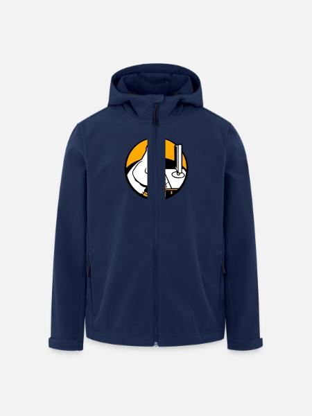 Pigeon Works Office Computer Keyboard Mouse Gamer - Men’s Recycled Softshell Jacket by Stanley/Stella - navy