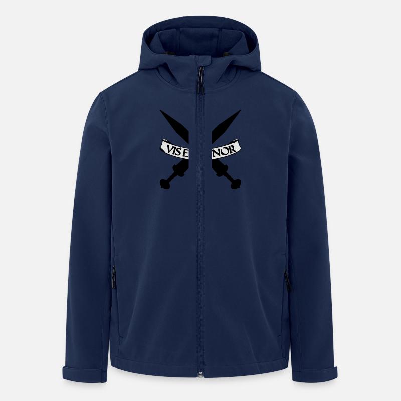 vis et honor - Recycelte Männer Softshell-Jacke von Stanley/Stella - Navy