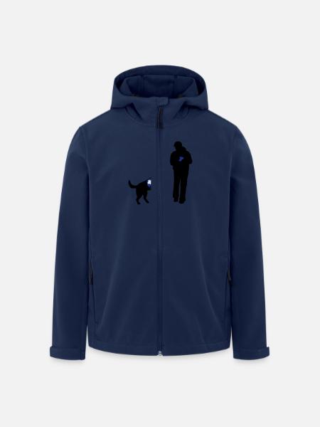 Hund wartet auf Bestätigung - Recycelte Männer Softshell-Jacke von Stanley/Stella - Navy