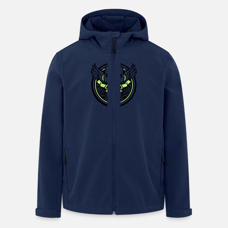 hardRock oldschool - Recycelte Männer Softshell-Jacke von Stanley/Stella - Navy