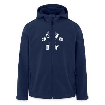 baby boy - Men’s Recycled Softshell Jacket by Stanley/Stella - navy - Front - AI Model Male 185 light (185cm)