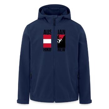 Austrian Hiking Crew Chemise de randonnée - Veste softshell homme en polyester recyclé Stanley/Stella - marine - Devant - AI Model Male 185 light (185cm)