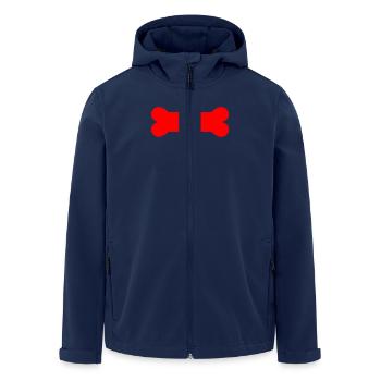 Pup Play Bone - Recycelte Männer Softshell-Jacke von Stanley/Stella - Navy - Vorne - AI Model Male 185 light (185cm)