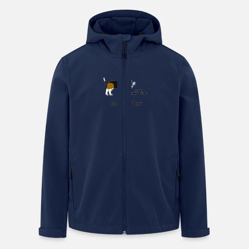 Mantrailing Beagle - Men’s Recycled Softshell Jacket by Stanley/Stella - navy