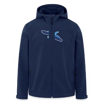 Dragonfly - Men’s Recycled Softshell Jacket by Stanley/Stella - navy - Front - AI Model Male 185 light (185cm)