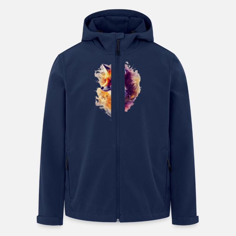 Mystery Fox - Recycelte Männer Softshell-Jacke von Stanley/Stella - Navy