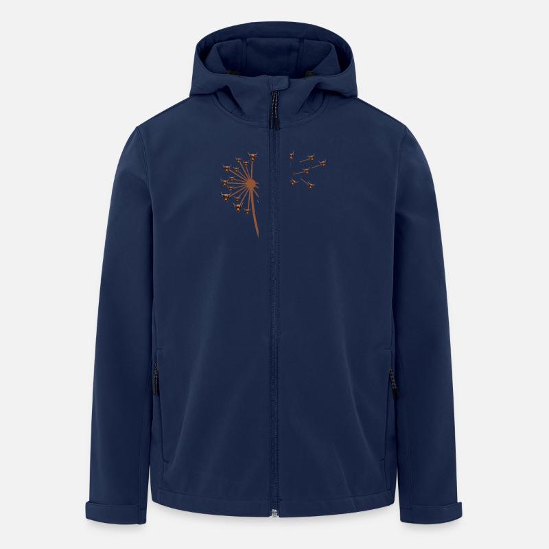 Cow Cattle Highland Cattle - Men’s Recycled Softshell Jacket by Stanley/Stella - navy