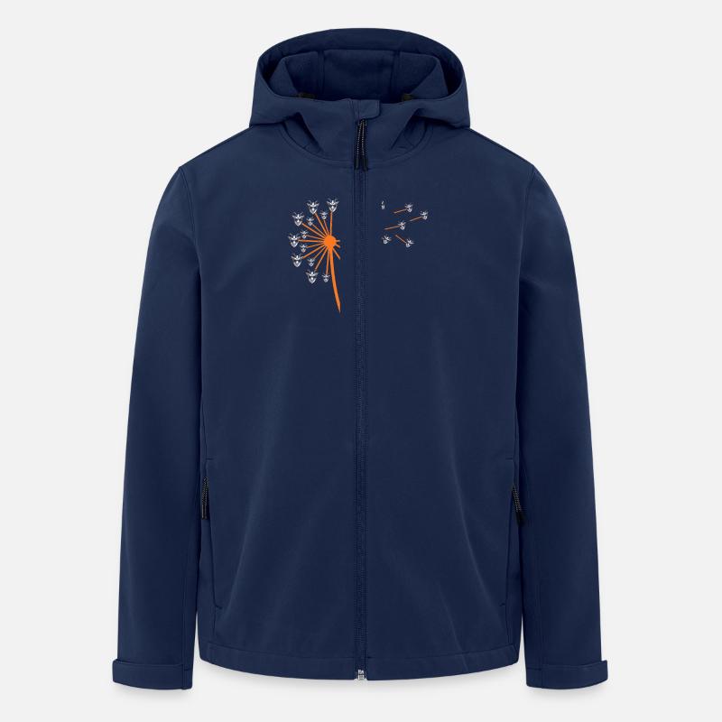 Ziegen - Recycelte Männer Softshell-Jacke von Stanley/Stella - Navy