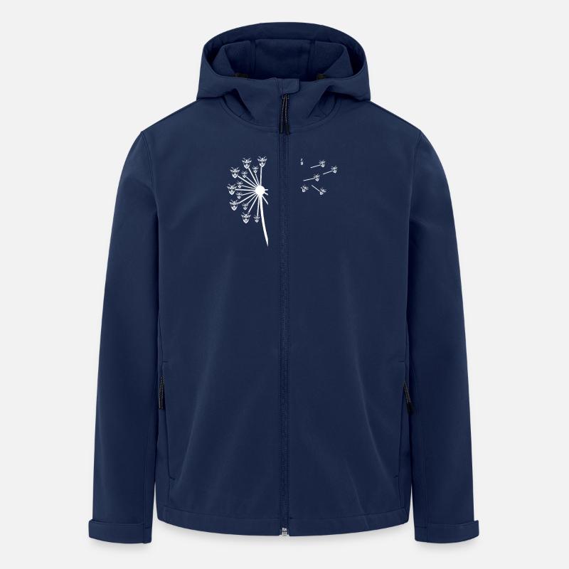 Ziegen - Recycelte Männer Softshell-Jacke von Stanley/Stella - Navy