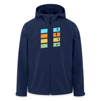 Clôture Clôture - Veste softshell homme en polyester recyclé Stanley/Stella - marine - Devant - AI Model Male 185 light (185cm)
