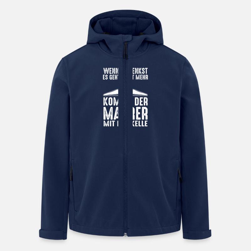Maître maçon Compagnon maçon - Veste softshell homme en polyester recyclé Stanley/Stella - marine