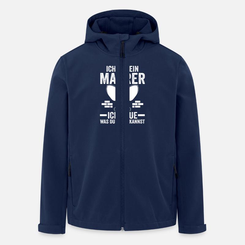 Maître maçon Compagnon maçon - Veste softshell homme en polyester recyclé Stanley/Stella - marine