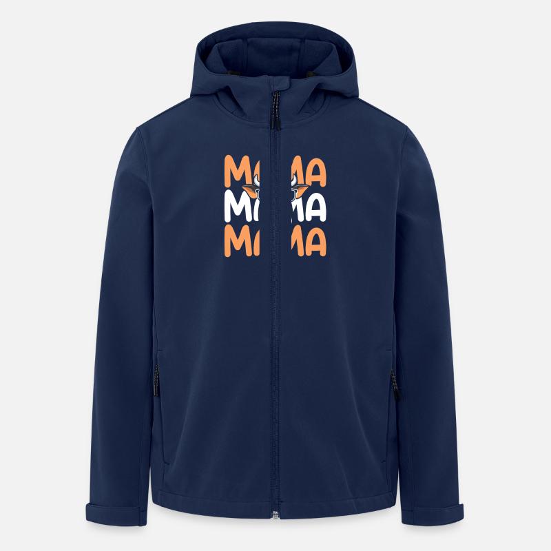vache maman vaches vaches - Veste softshell homme en polyester recyclé Stanley/Stella - marine