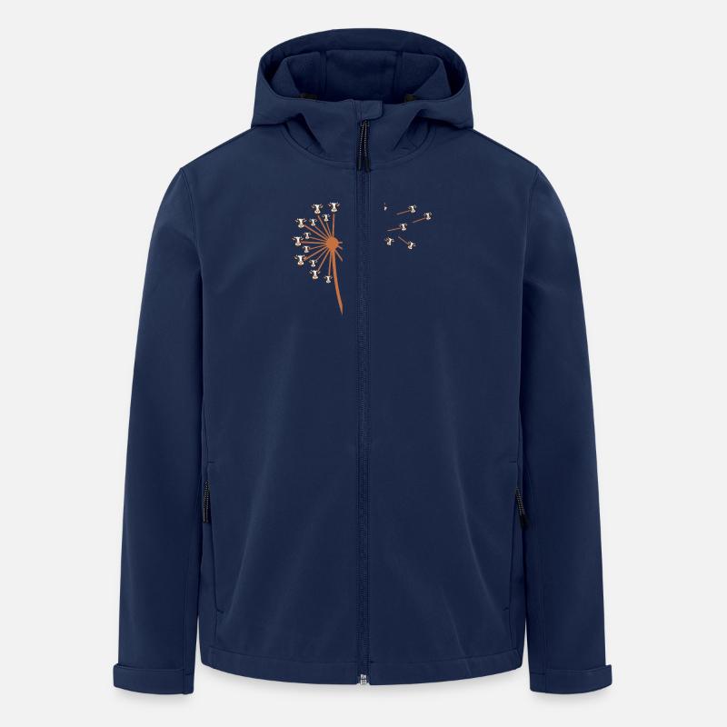Cow Highland Cattle Cows - Men’s Recycled Softshell Jacket by Stanley/Stella - navy