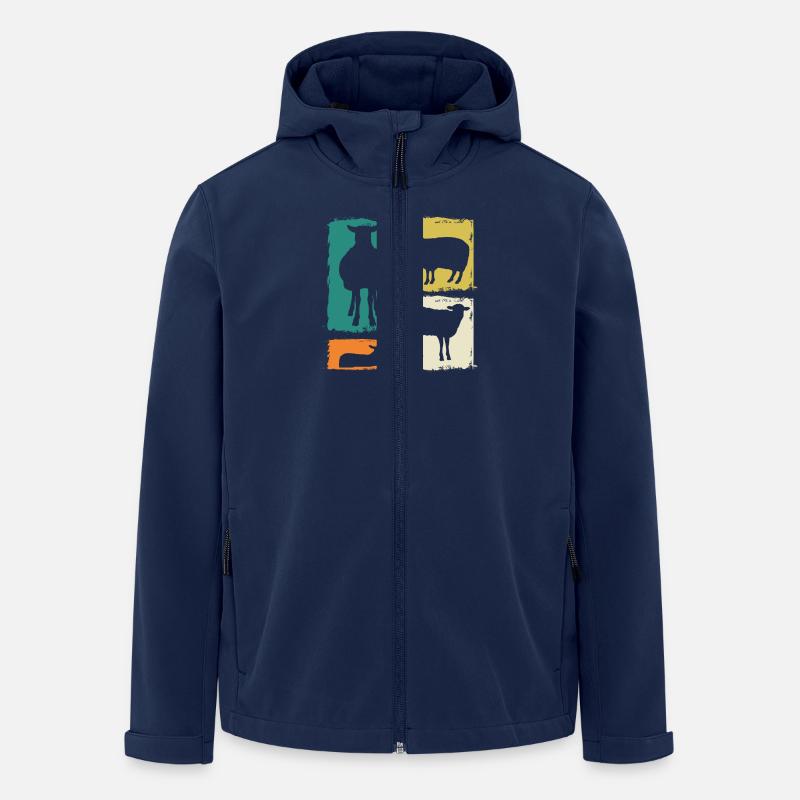 Schäfer Schaf - Recycelte Männer Softshell-Jacke von Stanley/Stella - Navy