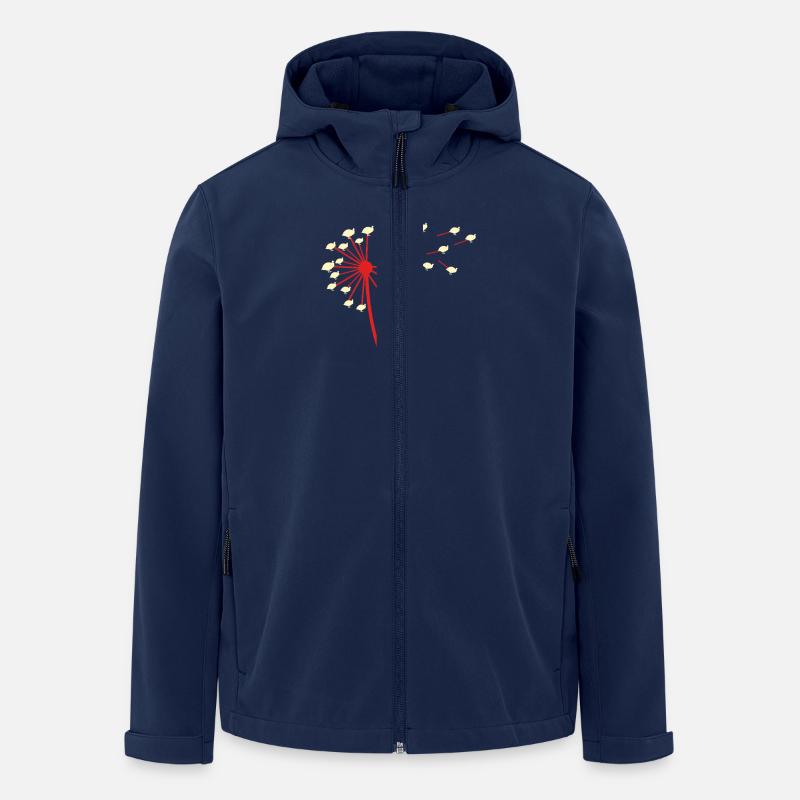 Hühner Hahn Perlhuhn - Recycelte Männer Softshell-Jacke von Stanley/Stella - Navy