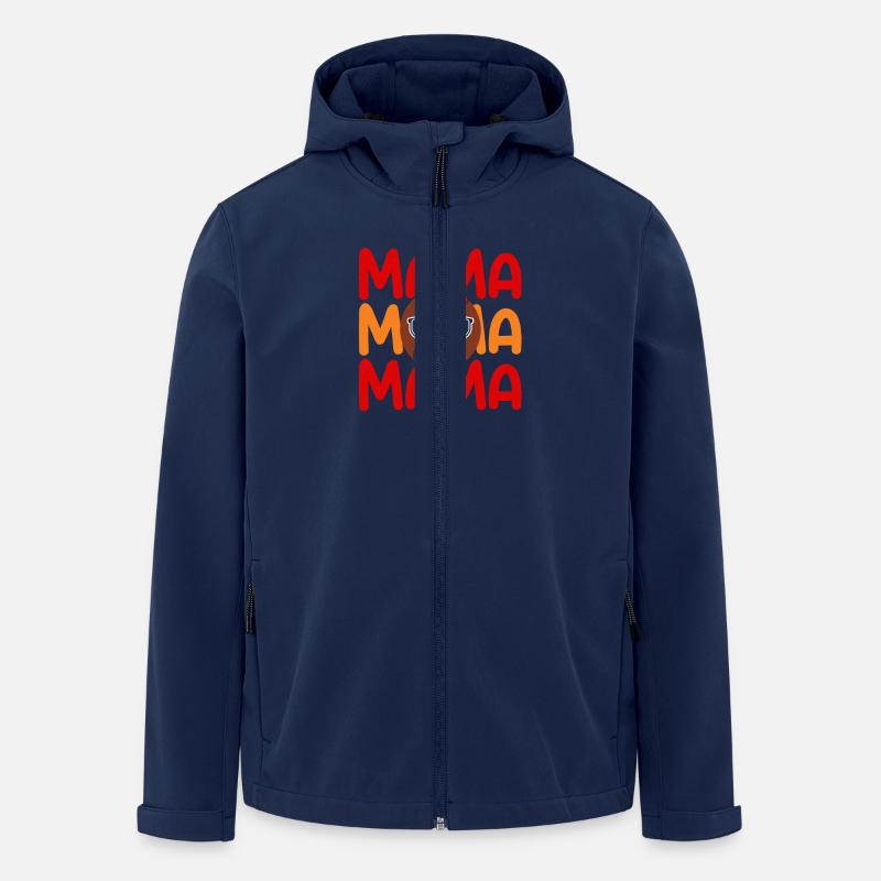 Truthahn Mama Mutter Truthahn - Recycelte Männer Softshell-Jacke von Stanley/Stella - Navy