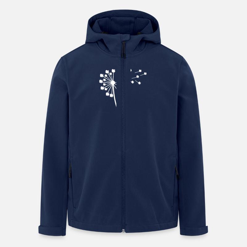 Poulets Coq Dinde - Veste softshell homme en polyester recyclé Stanley/Stella - marine