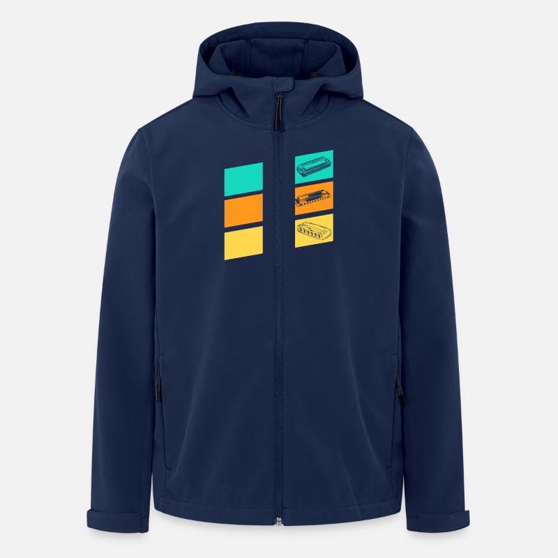 Harmonica Harmonica - Men’s Recycled Softshell Jacket by Stanley/Stella - navy