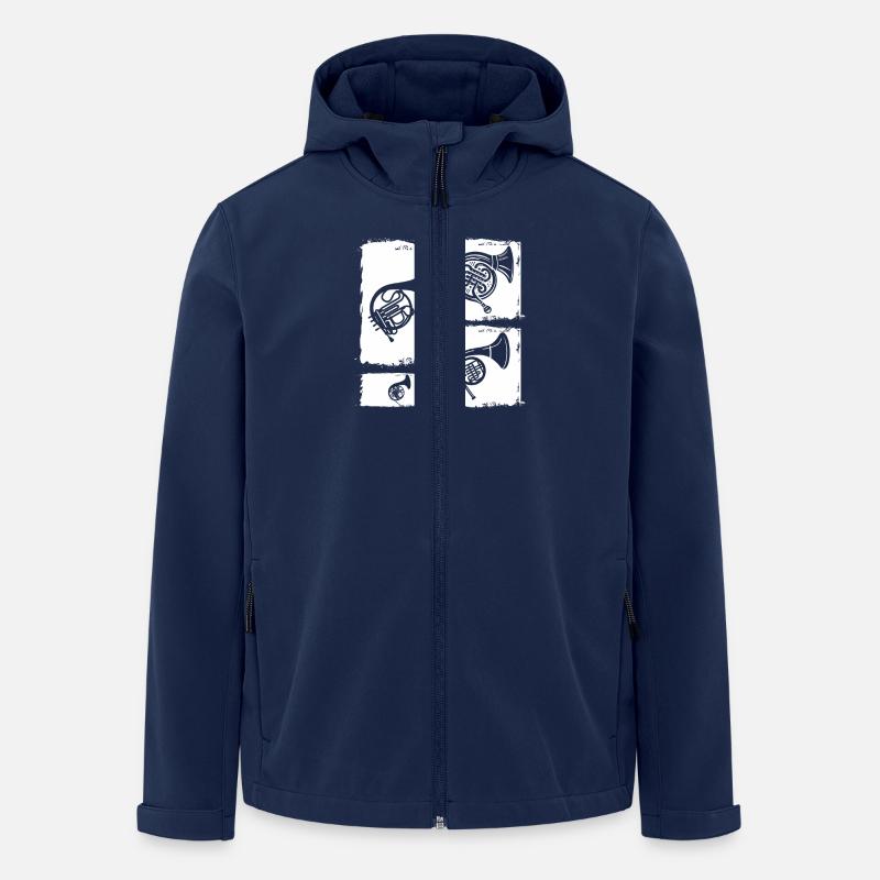 Hornist Waldhorn - Recycelte Männer Softshell-Jacke von Stanley/Stella - Navy