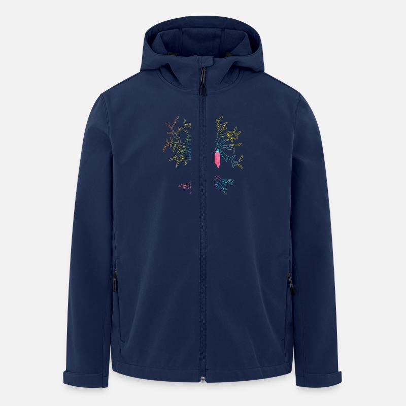 Hornist Waldhorn - Recycelte Männer Softshell-Jacke von Stanley/Stella - Navy