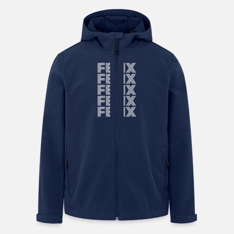 Felix - Recycelte Männer Softshell-Jacke von Stanley/Stella - Navy