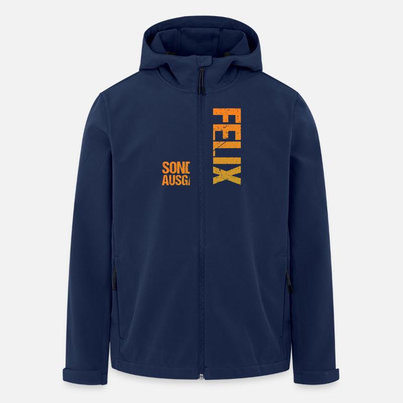 Felix - Recycelte Männer Softshell-Jacke von Stanley/Stella - Navy