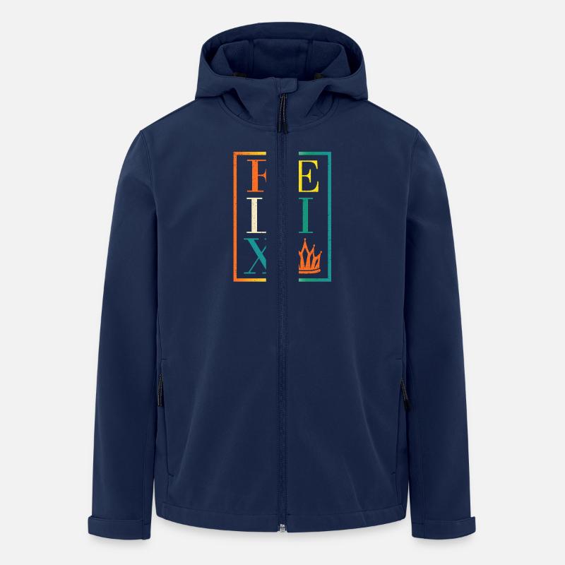 Felix - Recycelte Männer Softshell-Jacke von Stanley/Stella - Navy